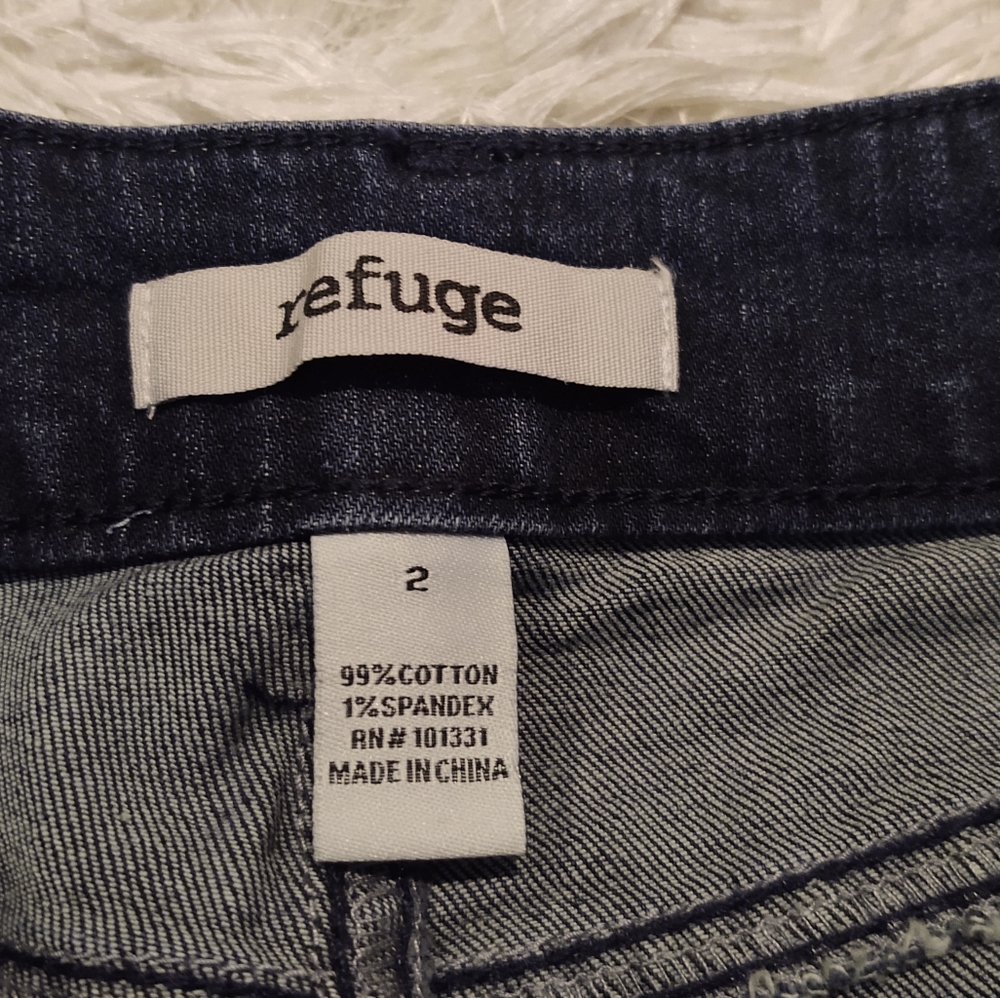 Refuge Distressed frayed hem jeans 2 - Picture 4 of 5